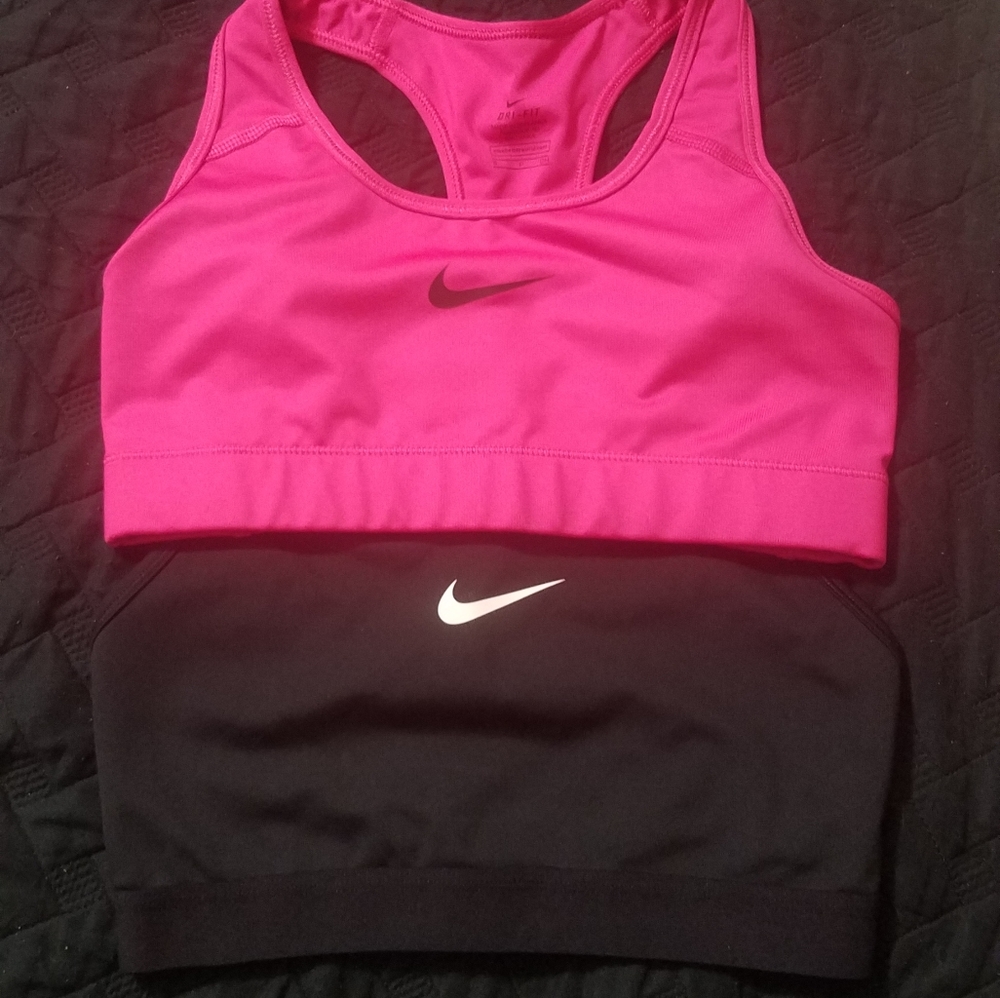 2 Nike Dri-Fit Sports Bras. Women's size Small.
